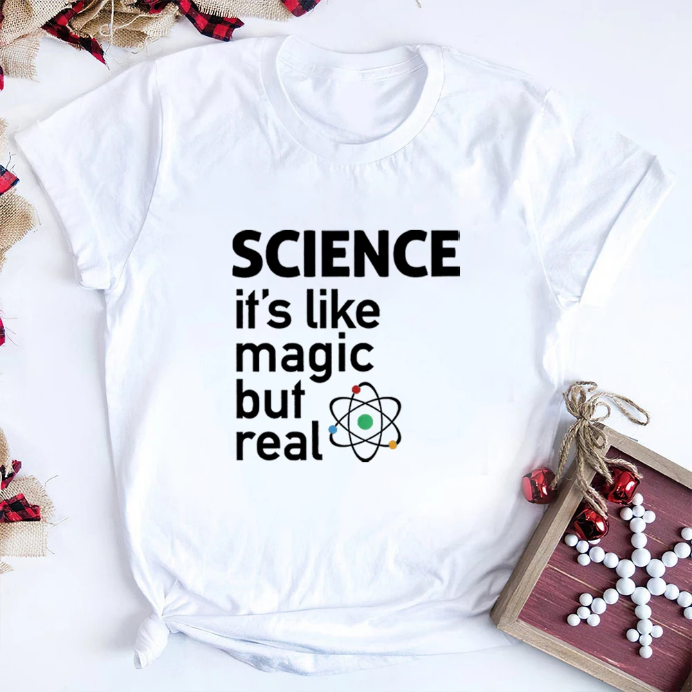 Funny Science Shirt Science Graphic Tshirt Scientist Gift for Science Teacher T Shirt Liberal Tee It's Like Magic But Real Shirt