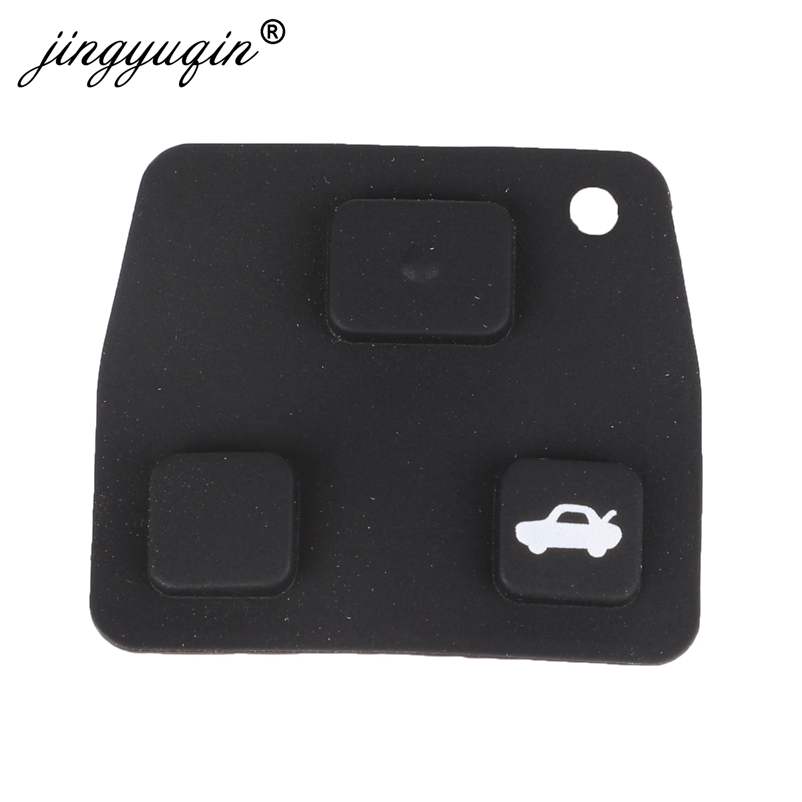 jingyuqin 2 3 Button Car Remote Key Fob Rubber Pad For Toyota /Avensis /Corolla /Lexus /Rav4 2pcs/lot