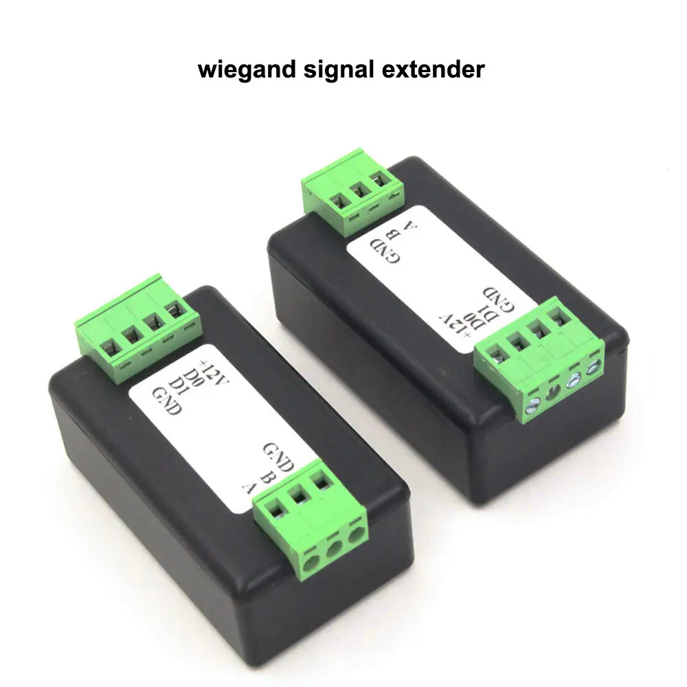 1pair Wiegand Signal Extender / Wiegand Format To RS485 Converter, Automatically Recognizes All WG Formats Extend Up To 500M