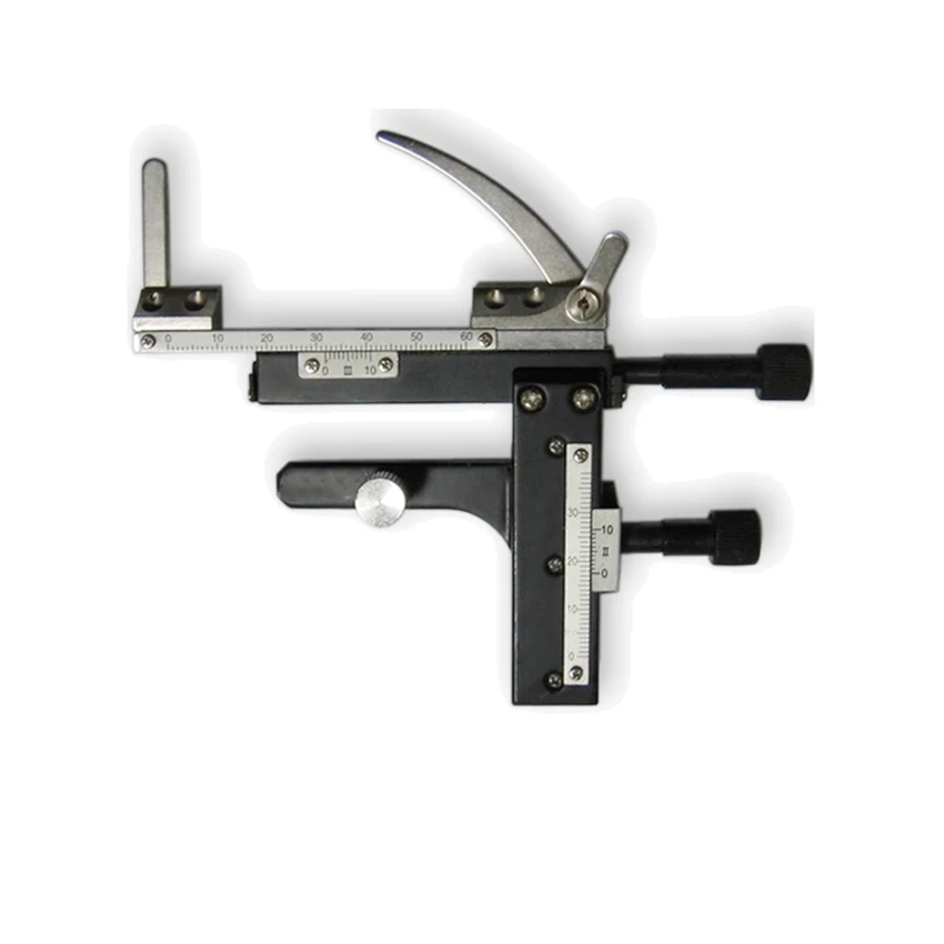 Microscope Attachable Mechanical Stage X-Y Moveable Stage Caliper with Scale for Microscope Calipers Tester Accessories