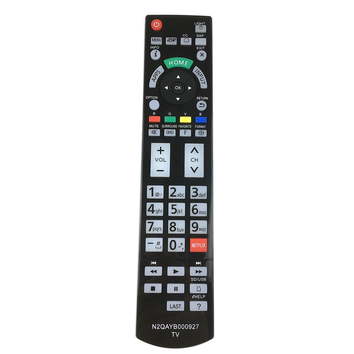 New Remote Control For Panasonic N2QAYB000703 N2QAYB000862 N2QAYB000927 N2QAYB000746 N2QAYB000854 LED TV