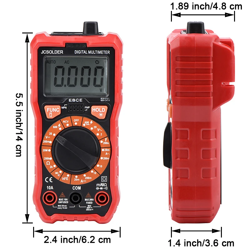 JCD stazione di saldatura 858D kit con multimetro Digitale 700W saldatura di ferro 220V Temperatura Regolabile Saldatura Saldatura pistola ad aria calda