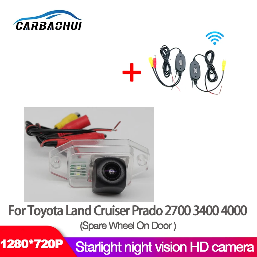 

Car Rear View Back Up Reverse Parking Camera For Toyota Land Cruiser Prado 2700 / 3400 / 4000 CCD HD Night Vision Waterproof