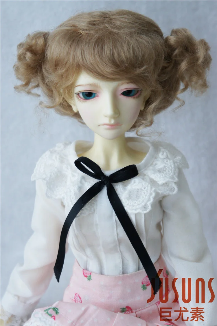 

JD281 7-8inch 1/4 SD 100% Mohair Doll Wigs MSD Lovely Pony BJD Hair