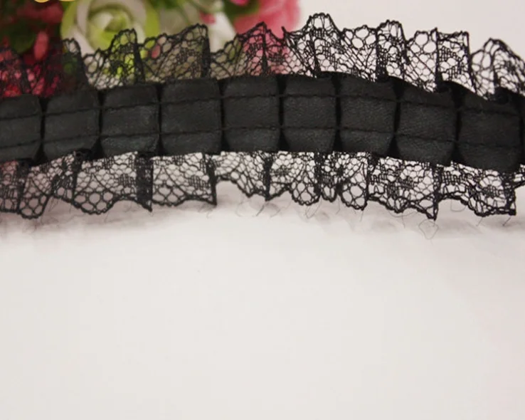 Кружевная лента 40 ярдов 4 см, плиссированная кружевная отделка, материал для пэчворка, головной убор «сделай сам» для аппликации, шитья, аксессуары для украшения свадебного платья