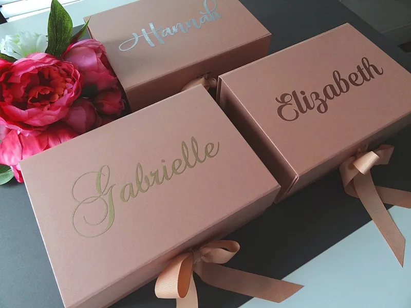 

Large Gift Box, Personalized Bride Gift Boxes With Lids, Wedding Favor, Bridesmaid Proposal, Birthday Box, Custom Groom Gift Box