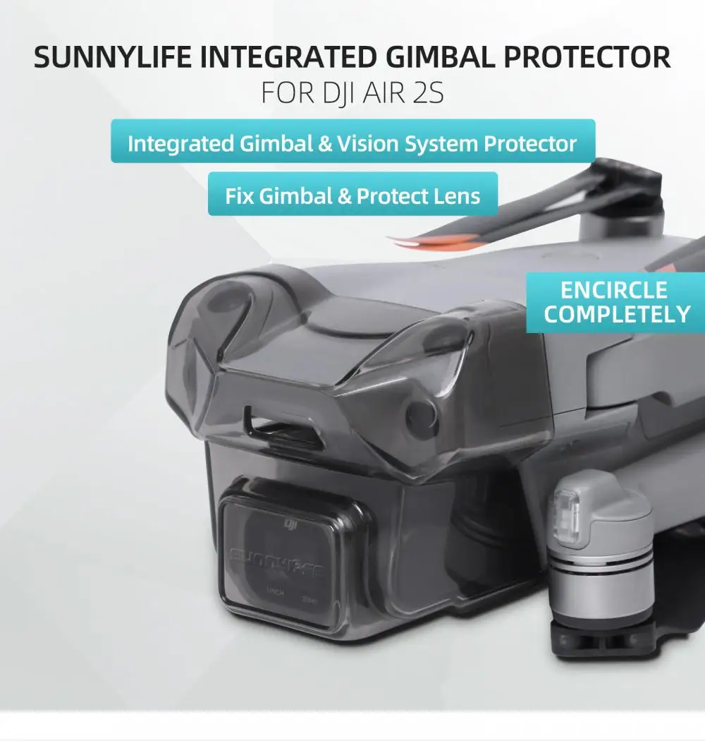 Защитная крышка объектива DJI Air 2S для Mavic Air 2/2S Gimbal Lens Vision Sensor, интегрированная защитная крышка, аксессуары