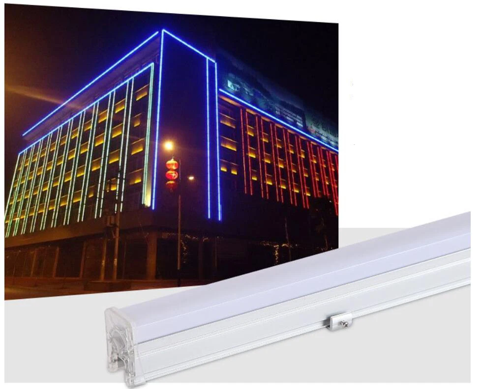 10pcs LED Digital Tube Bar Guardrail RGB Changeable Tube Strip Colorful Outdoor Waterproof Line Light Neon Advertising Sign