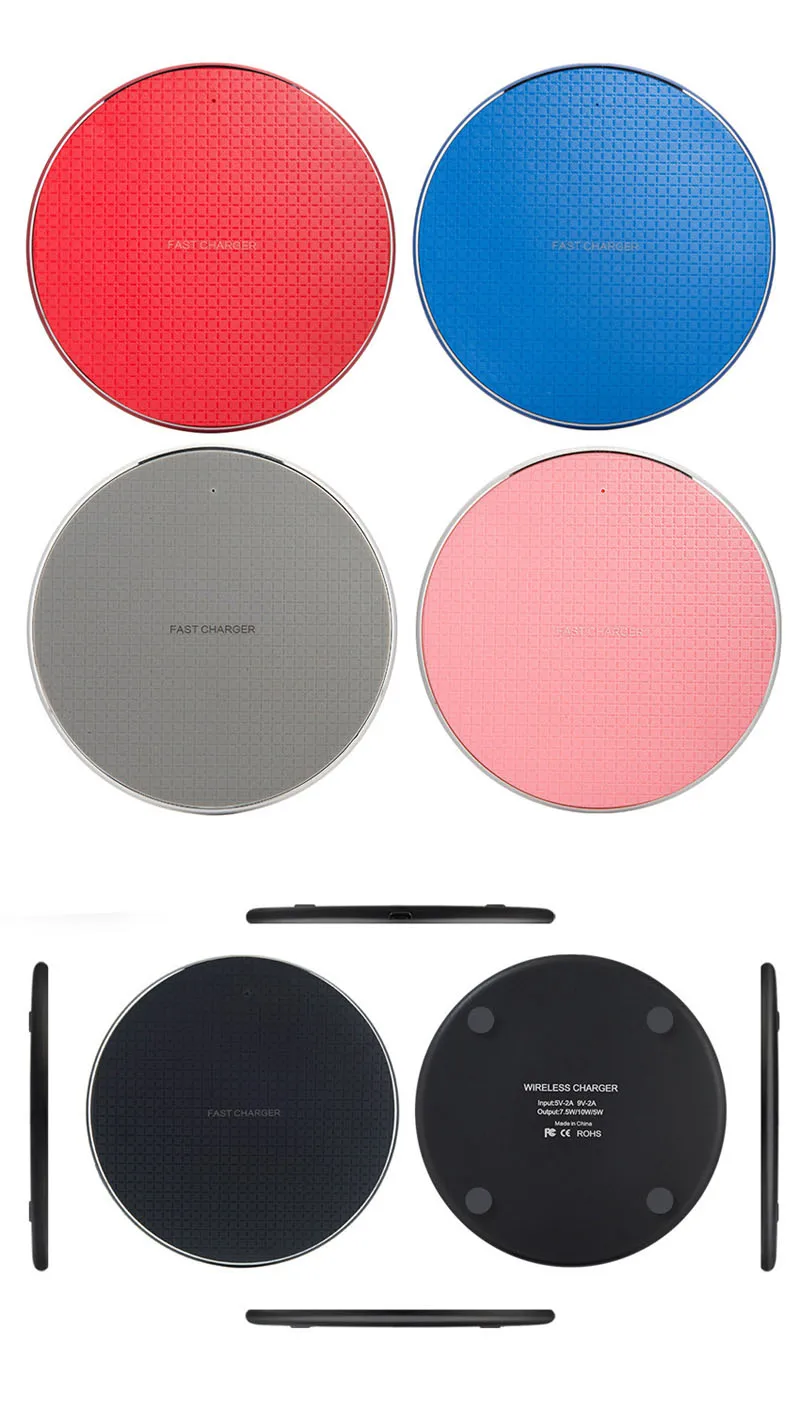 10/7.5/5W Wireless Charger Qi Fast Wireless Charging Pad For iPhone 11 Xs Max X 8 qi charger Adapter Receiver For Samsung S10 S9