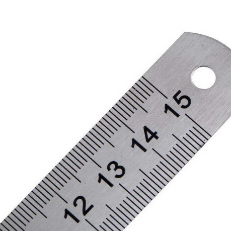 1 pcs Stainless Steel Measuring Straight Ruler Tool  Hot Sale Portable Double Side 15cm 6 inch Rulers Wholesale