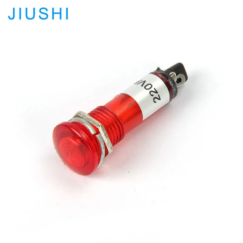 

100pcs pure color XD10-1 10mm indicator light 12v 24v 220v poilt lamp red green