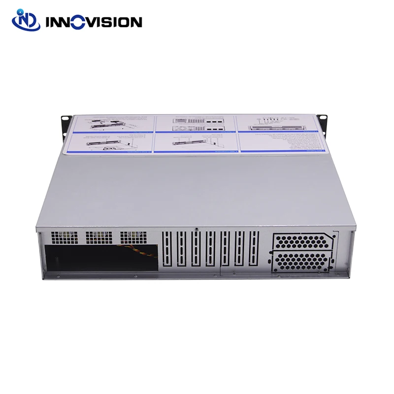 Imagem -06 - Caixa Flexível Ultra Curta 2u l = 400 mm Grande Compartimentos Hottrocar 2u Rack Chassi de Servidor para Firewall Nvr