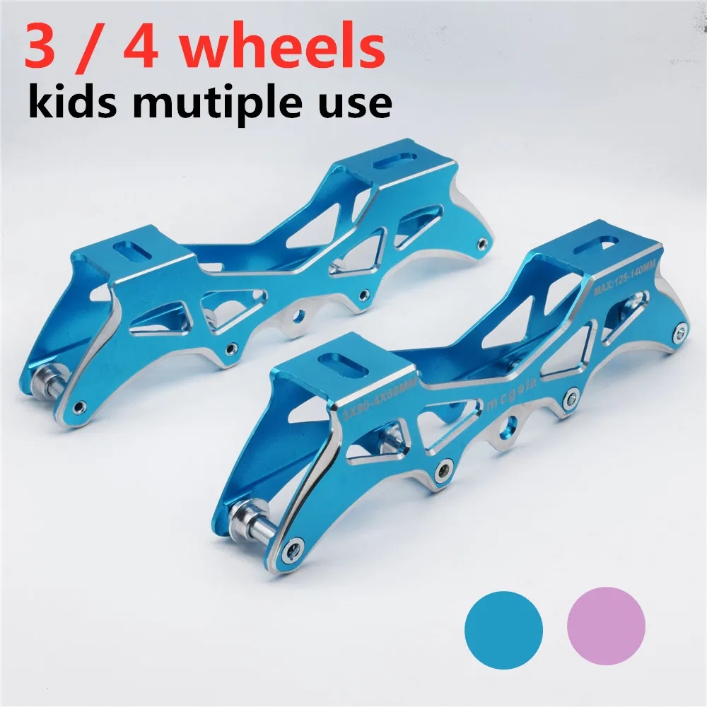 

3X90mm 3X100mm Children inline skates frame with 4 wheels / 3 wheels roller skating base type transfer 135mm 150mm 165mm Mount