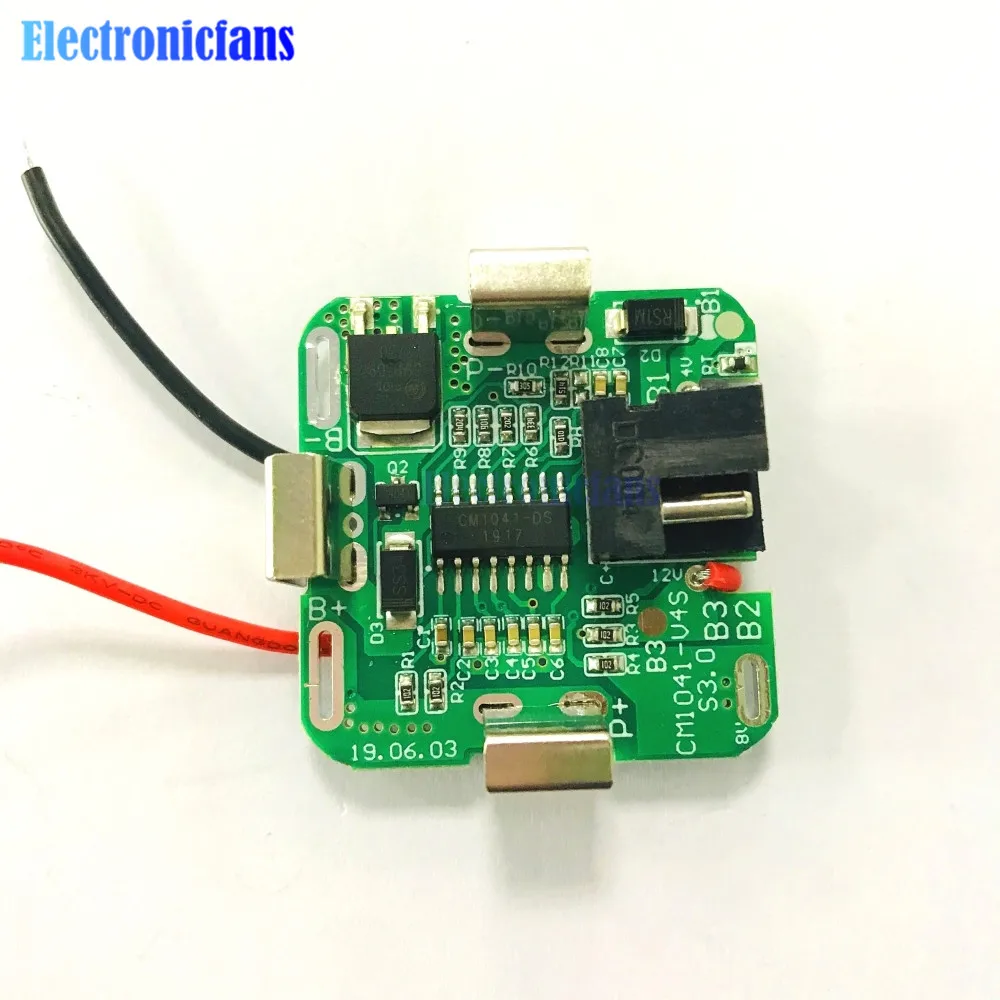 4S 16.8V pojedynczy MOS Li-ion pokrywa baterii litowej moduł tablicy przeładowanie zabezpieczenie przed nadmiernym rozładowaniem elektroniczny moduł