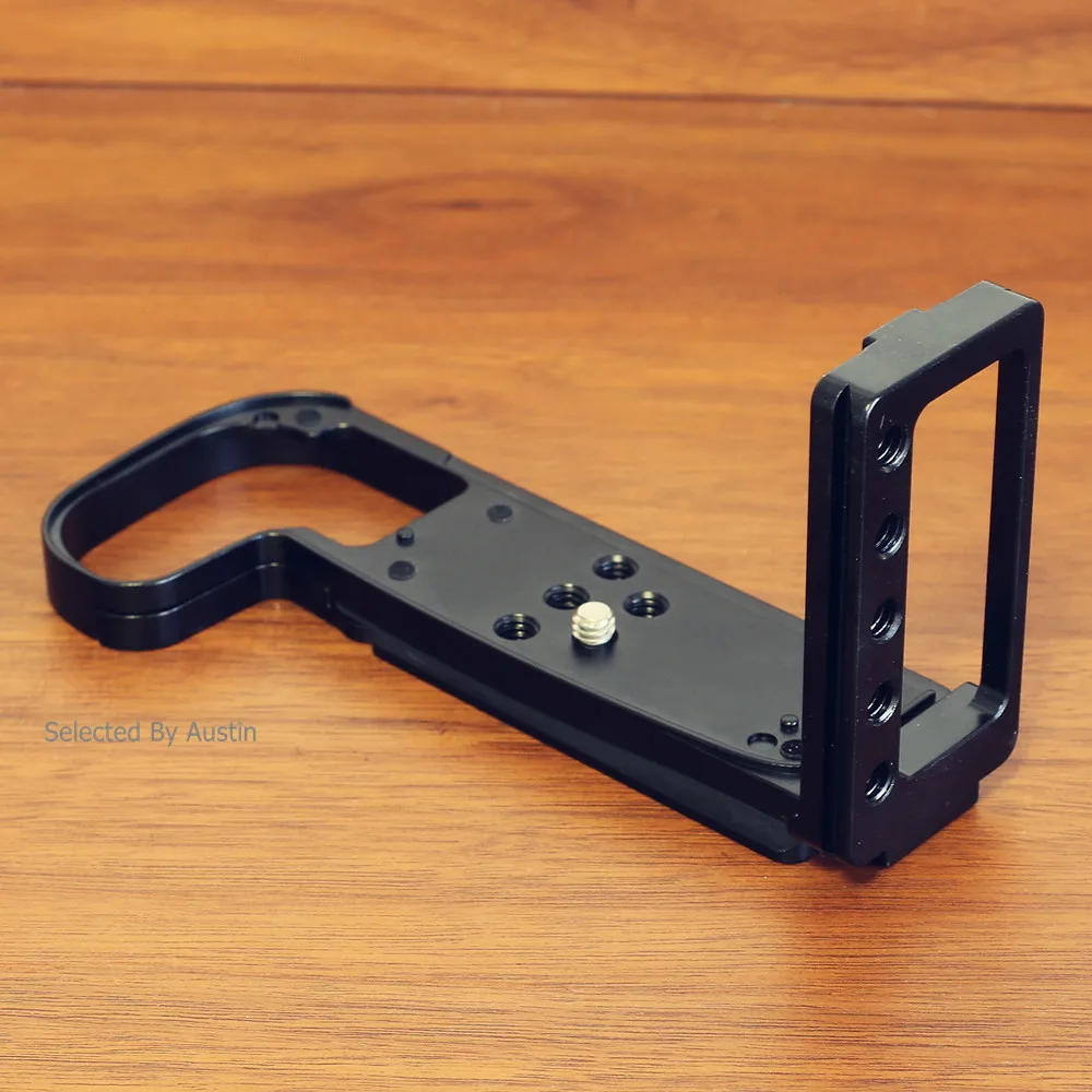 

Alum Quick Release L Plate Bracket w Hand Grip Black For Canon EOS R ARCA SWISS SUNWAYFOTO BENRO