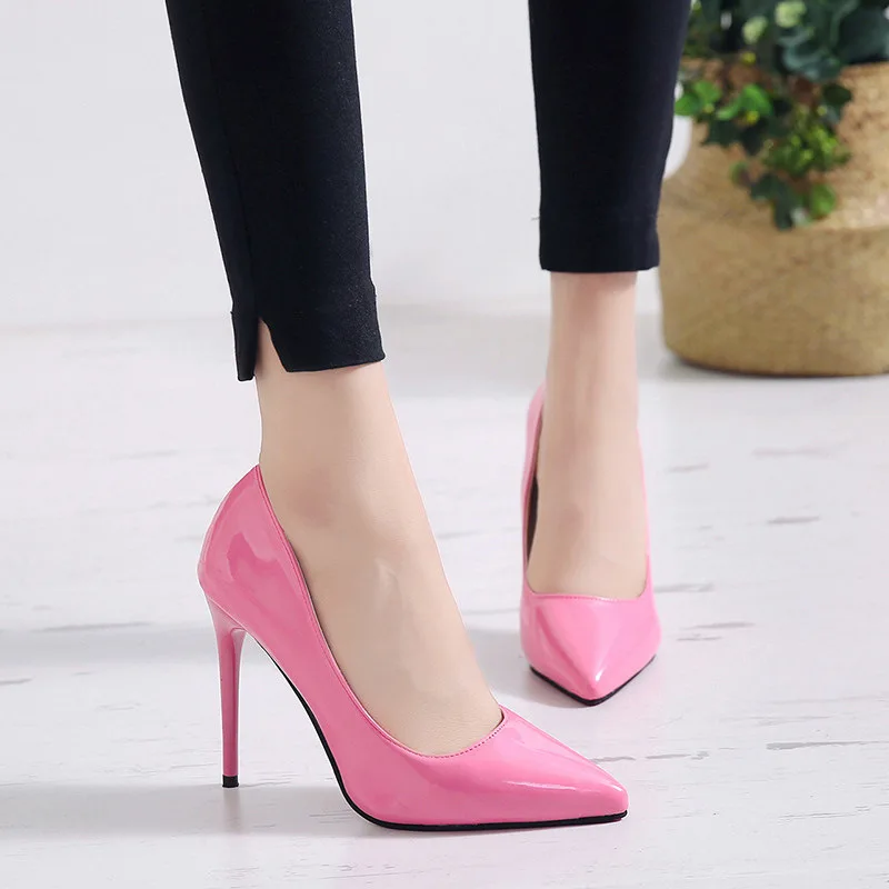 Fashion High Heels Pumps Woman Shoes Green Nude Red Blue Women\'s Heeled Shoes Party Office Wedding Shoes Ladies Large Size