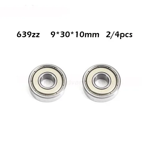 

639ZZ Bearing 9*30*10 mm (2/4Pcs ) ABEC-1 Grade 639Z Miniature 639 ZZ Ball Bearings