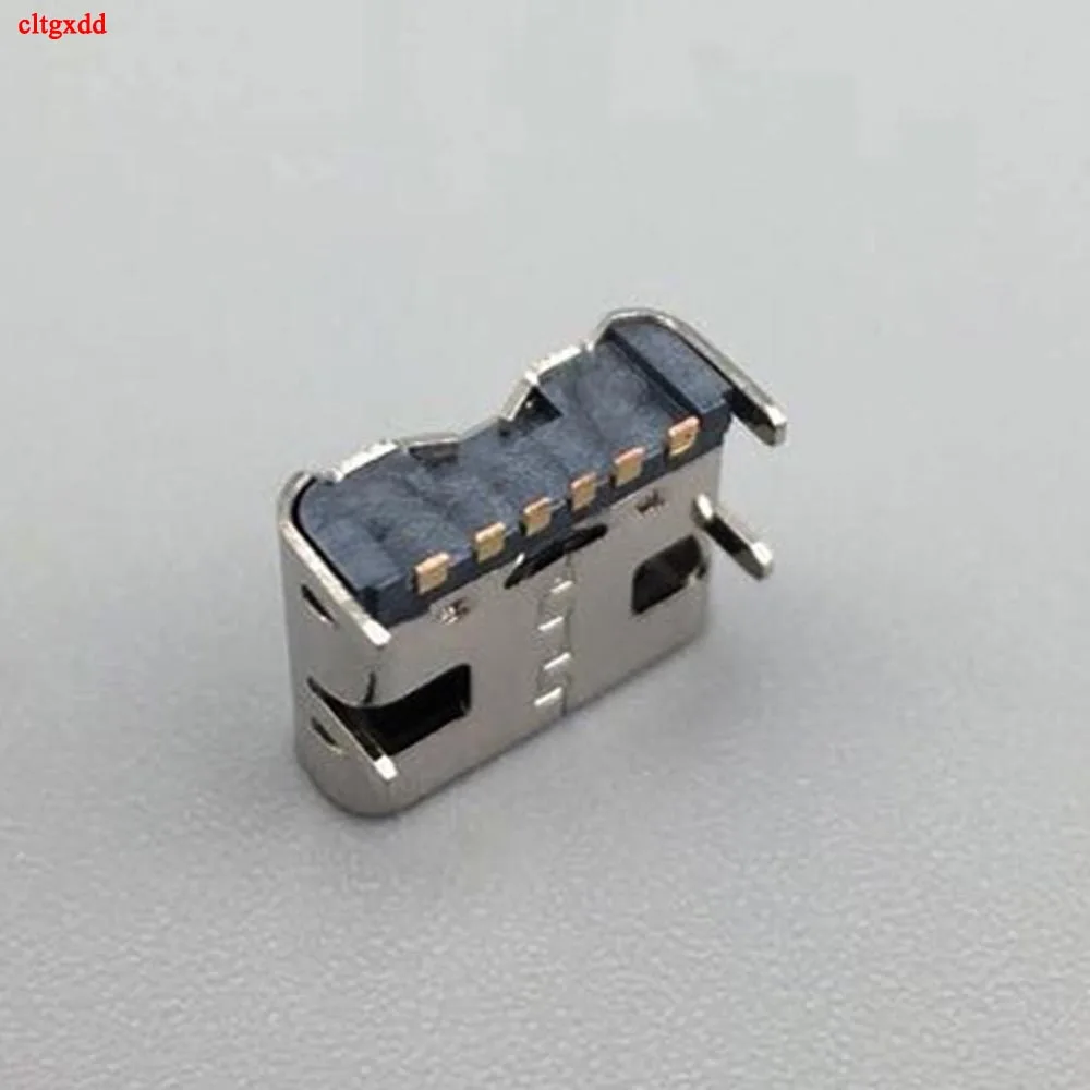 10pcs/Lot USB 6Pin Connector Micro USB Socket Type C 3.1 Female Placement DIP For Mobile Phone Charging Port Socket