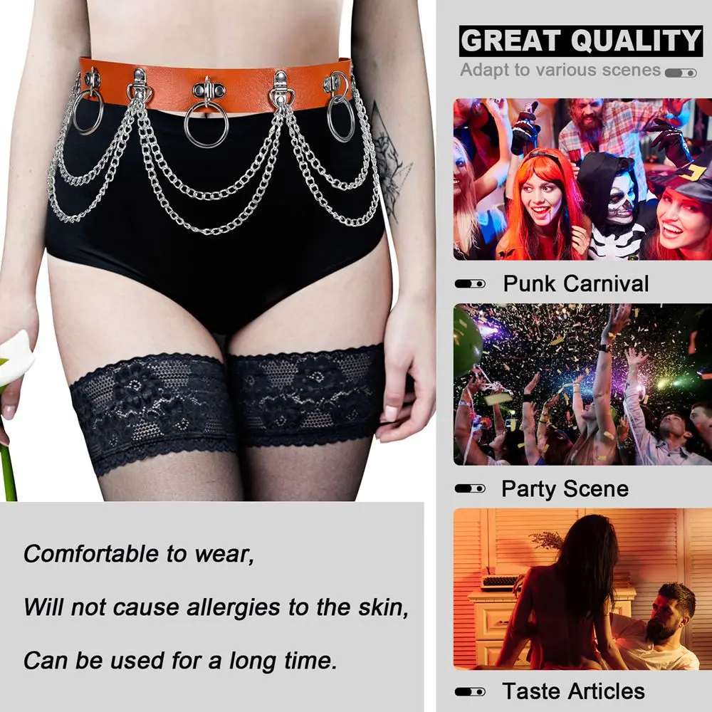 

Sexy Belt Leg Leather Harness For Women Garter Sword Belt Erotic Stockings Underwear Strap Suspender For Lady Chain Accessories