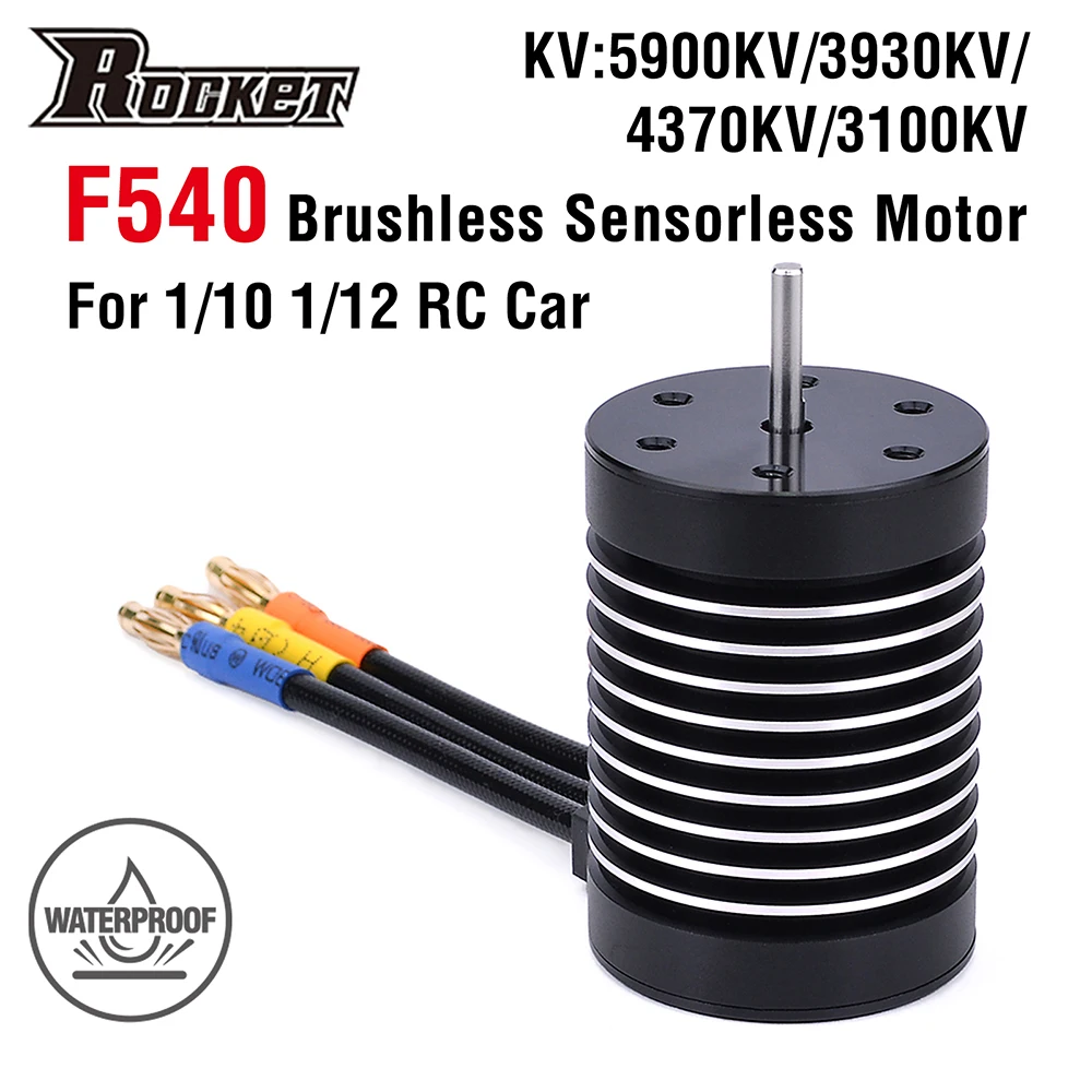 

Rocket F540 Waterproof Brushless Motor 5900KV 3930KV 4370KV 3100KV for 1/10 1/12 RC Car