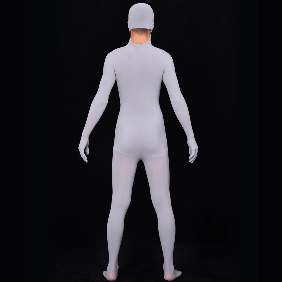 Unisex Cosplay Nylon Bodysuit, 80D Qualquer Corte, Auto Bondage Zentai, Terno de corpo inteiro, Meias sem costura, Cinco Dedos, Dedos