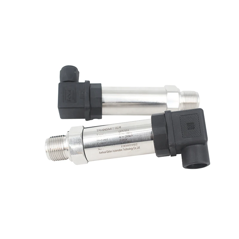 Water Oil Fuel Gas Air Pressure Transmitter High Accuracy Stainless Steel Sensor 12-36V 4-20mA 0-800bar Optional Transducer