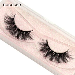 DOCOCER Mink Eyelashes 100% Cruelty free Handmade 3D Mink Lashes Full Strip Lashes Soft False Eyelashes Makeup Lashes