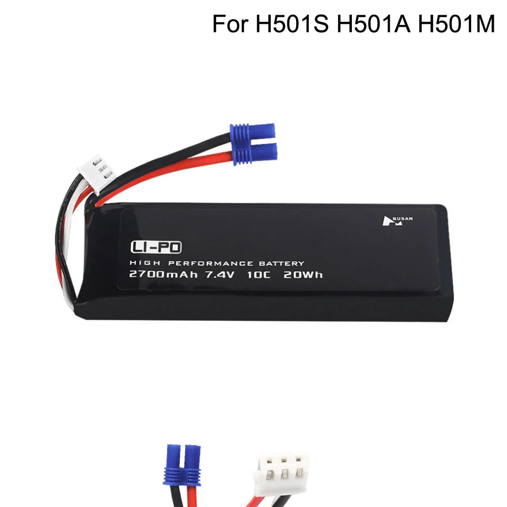 

Original Lipo battery for Hubsan H501C H501S X4 7.4V 2700mAh lipo battery10C battery For RC Quadcopter Drone Parts toy accessory