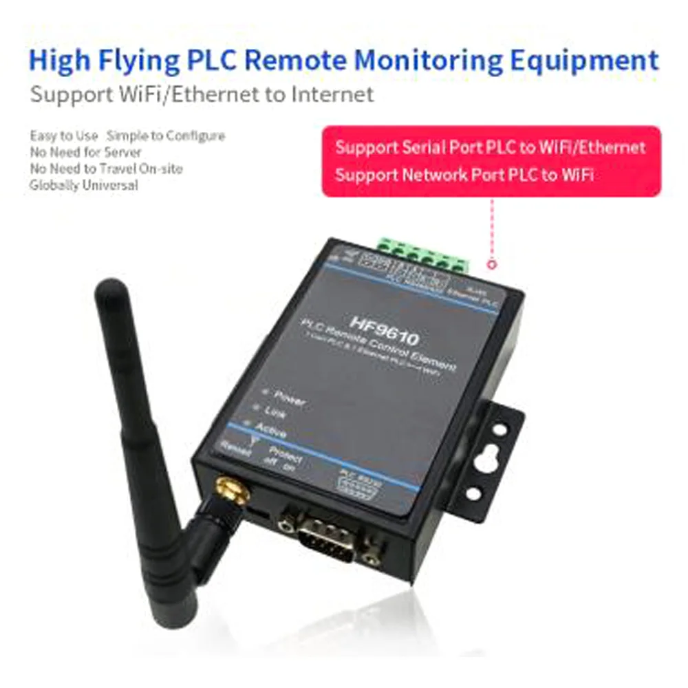 HF9610 PLC Remote Control Download Monitoring Module Serial Port To Wifi Device