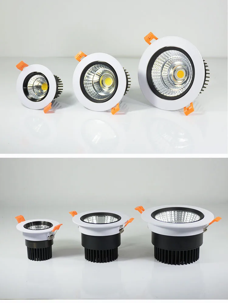 Dimmable Led Downlight Light Ceiling Spot 3w 5w 7w 9w 12w 15w 18w AC85-230V Recessed Lights Indoor Lighting