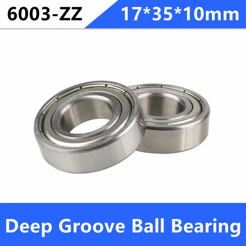 

20pcs/lot 6003ZZ 17x35x10 shielded deep groove ball bearing 6003Z 6003 -2Z 17*35*10 mm