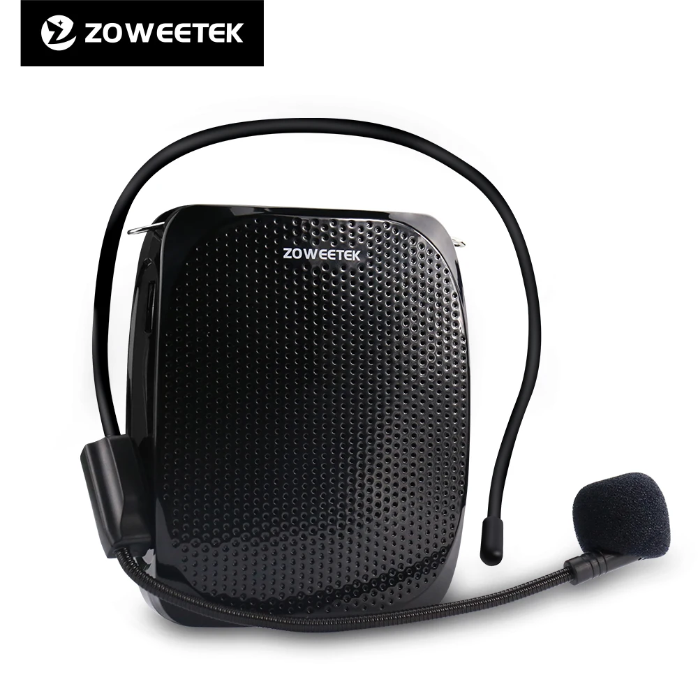 Zoweetek Portable Rechargeable Mini Voice Amplifier Speaker with Wired Microphone for Teachers Supports MP3 Format Audio Z258 