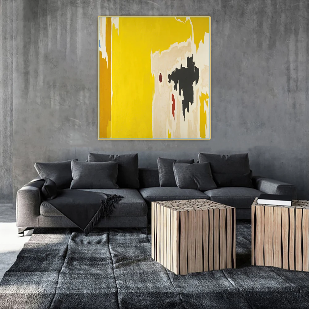 

Clyfford Still " PH-1074 " Abstract Canvas Oil Painting Artwork Poster Picture Wall Hanging Decor Home Living Room Decoration