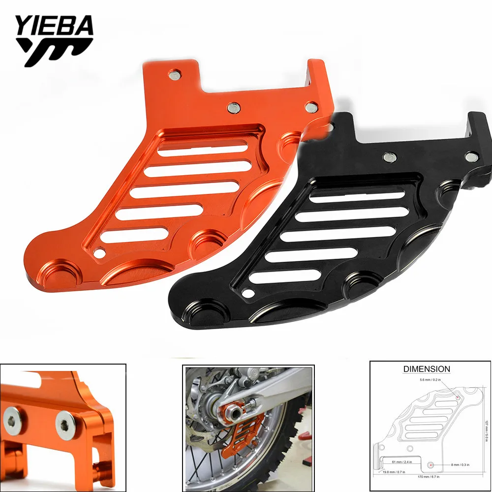 

For SX XC XCW SXF SX-F EXC EXC-F XCF-W 125/150/200/250/300/350/400/450/500/525 Moto Rear Disc Rotor Brake Guard Cover Protection