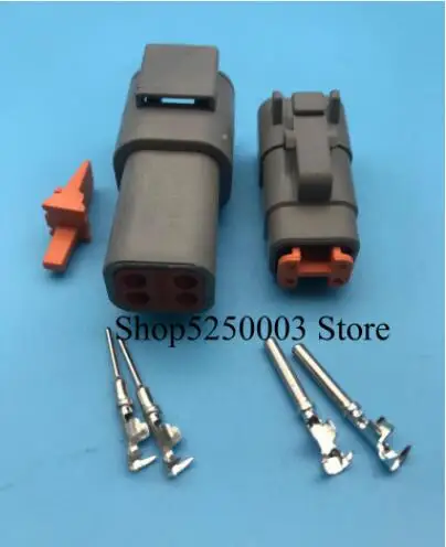 

10 Sets 4 Pin Deutsch DTM Wire Connector DTM06-4S/ATM06-4S DTM04-4P/ATM04-4P Gray Waterproof Female Male Auto Plug