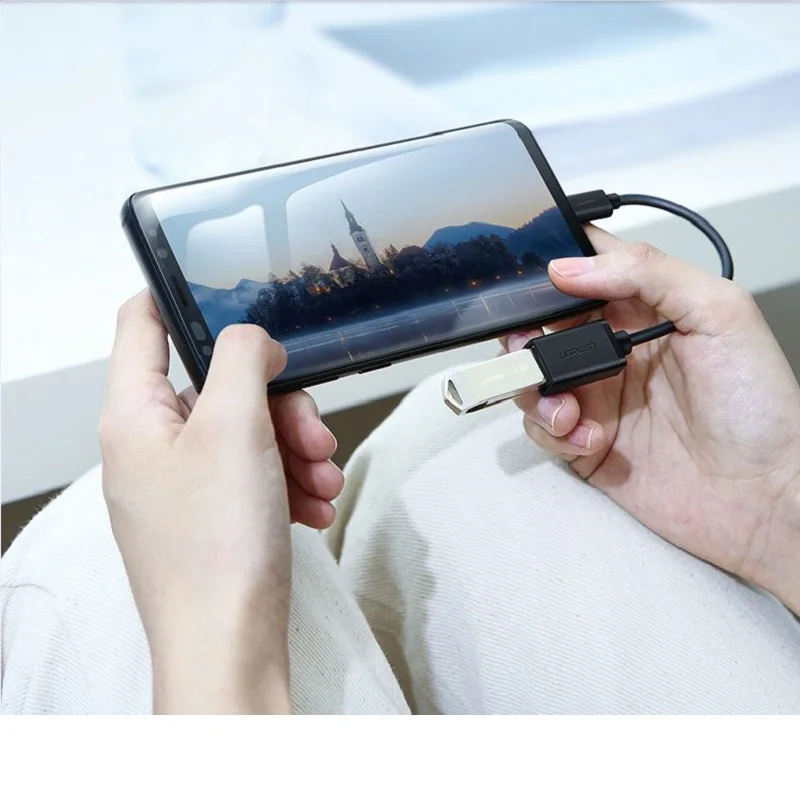 Ugreen tipo-c linha otg adaptador usb3.0 universal telefone android