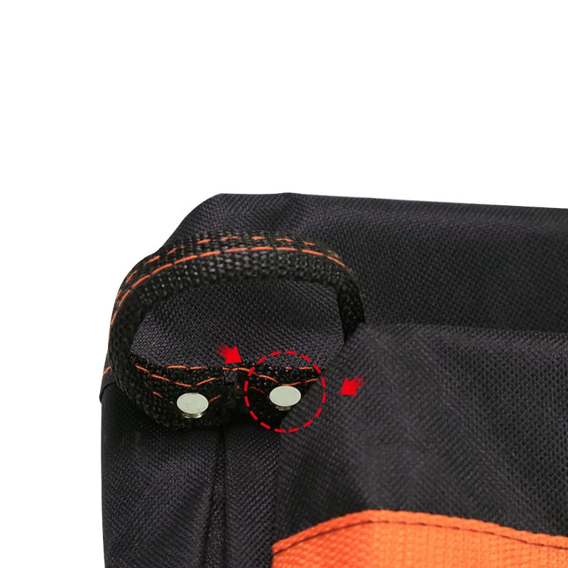 Electrician Tool Bag 600D Oxford Multifunctional Maintenance Belt Bag with 8Pcs Pockets