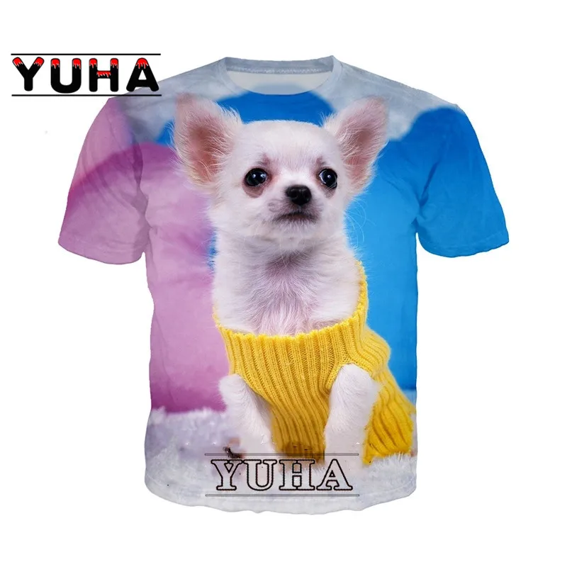 Anime 3d Print T Shirt Men Women Animal Dog Chihuahua Top Fashion T-shirt Kids Harajuku Sexy Rock Tees Funny Shirts Homme Tshirt