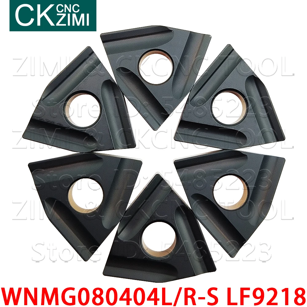 WNMG080404R-S LF9218 WNMG080404L-S LF9218 Hartmetall stoßen Interne Externe Drehen Insert CNC Drehmaschine cutter werkzeug WNMG für stahl