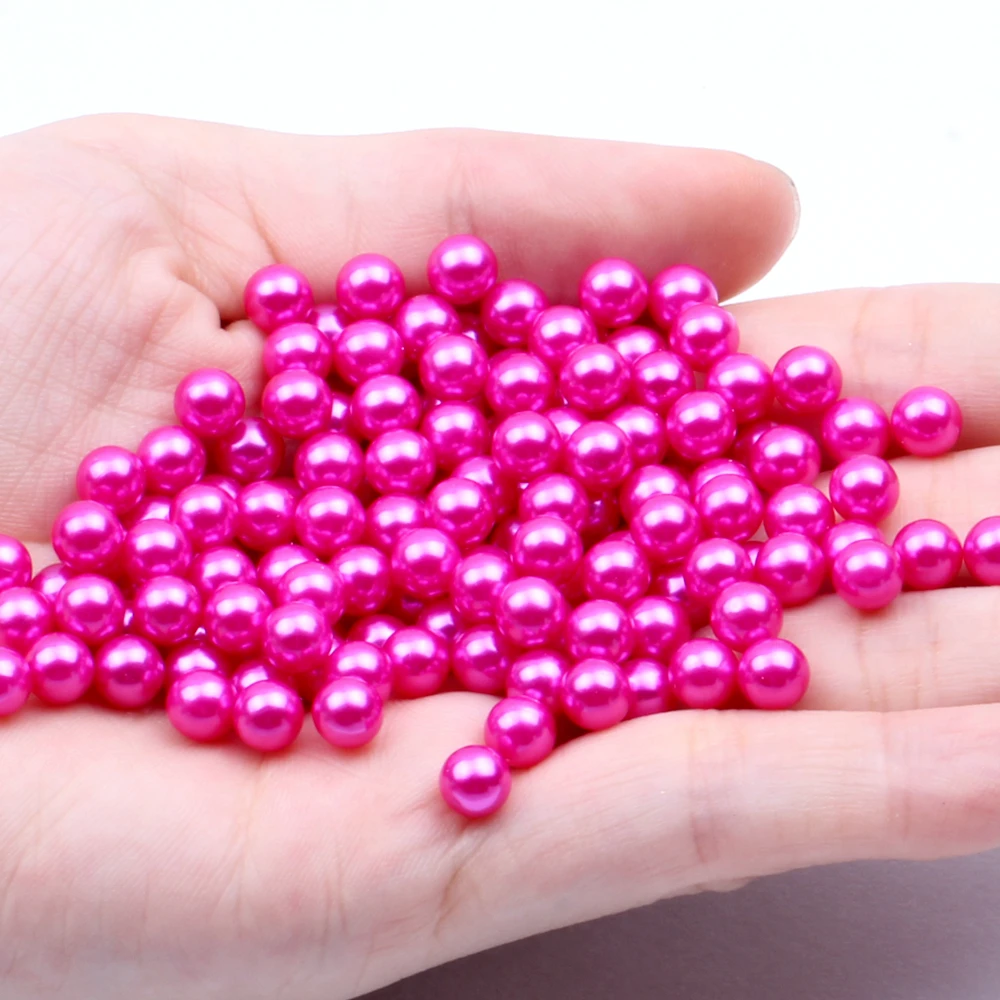 

Small Pack 3mm 500pcs Multiple Colors No Hole Round Pearls Imitation Pearls Dresses DIY Jewelry Nail Art Decorations