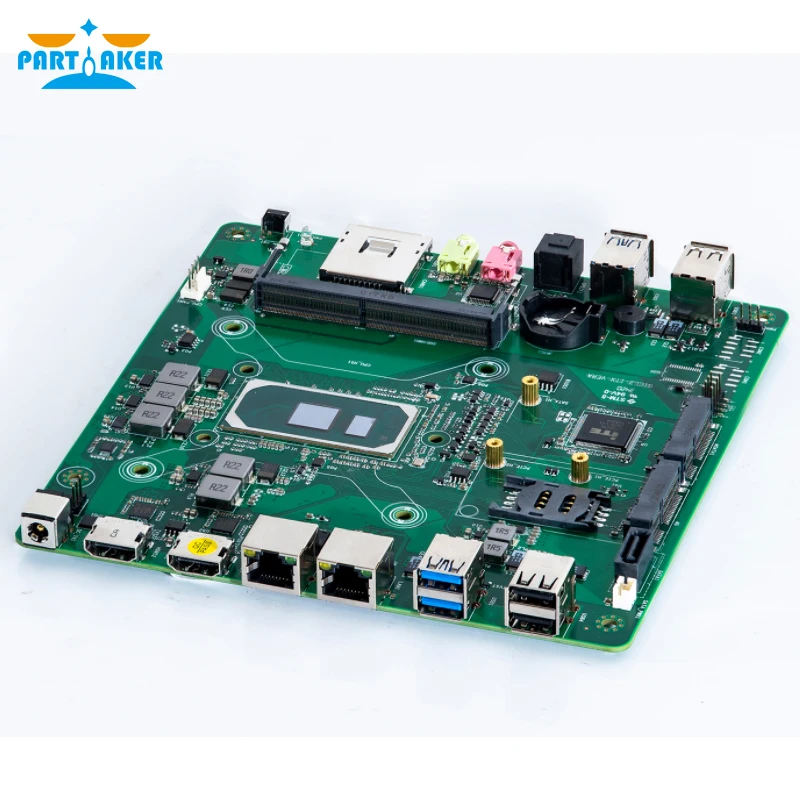 Industrielle Mini PC i5 1035G1 i7 1065G7 Windows 10 Pro Win11 2 * DDR4 2 * Lan 2 * HD SIM Karte Robuste Computer Desktop PC Smart Fan