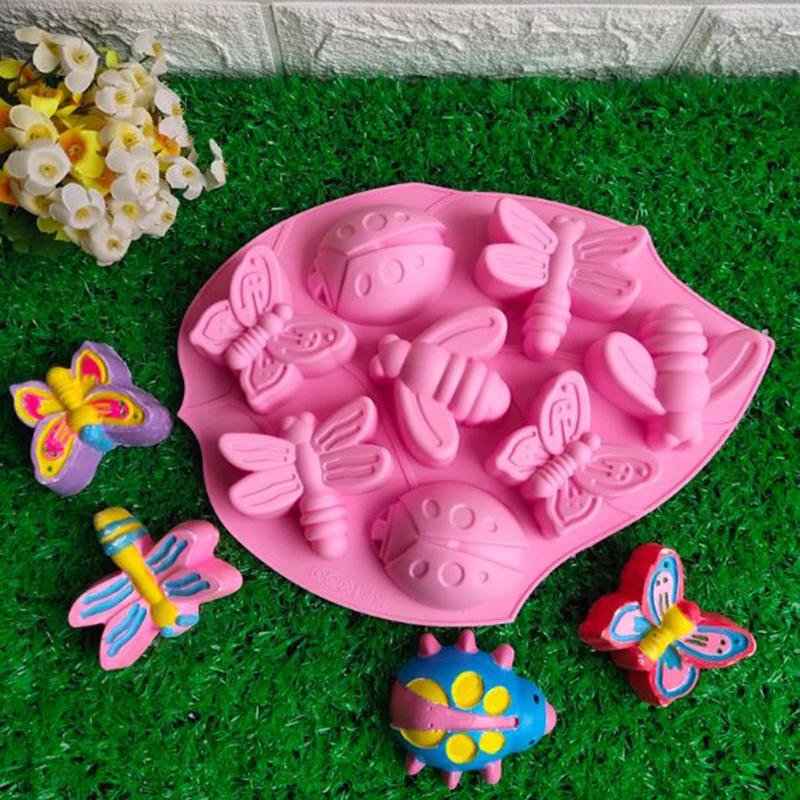 Baking Tools Insect/Bee/ Butterfly Shape Cake Mold Silicone Mold Candy Jelly Chocolate Mould Cake Decorator