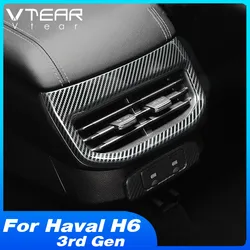 Vtear Rear Air Outlet Cover Interior Centre Armrest Outlet Vent Frame Car-Styling Decoration Accessories Parts For Haval H6 2023