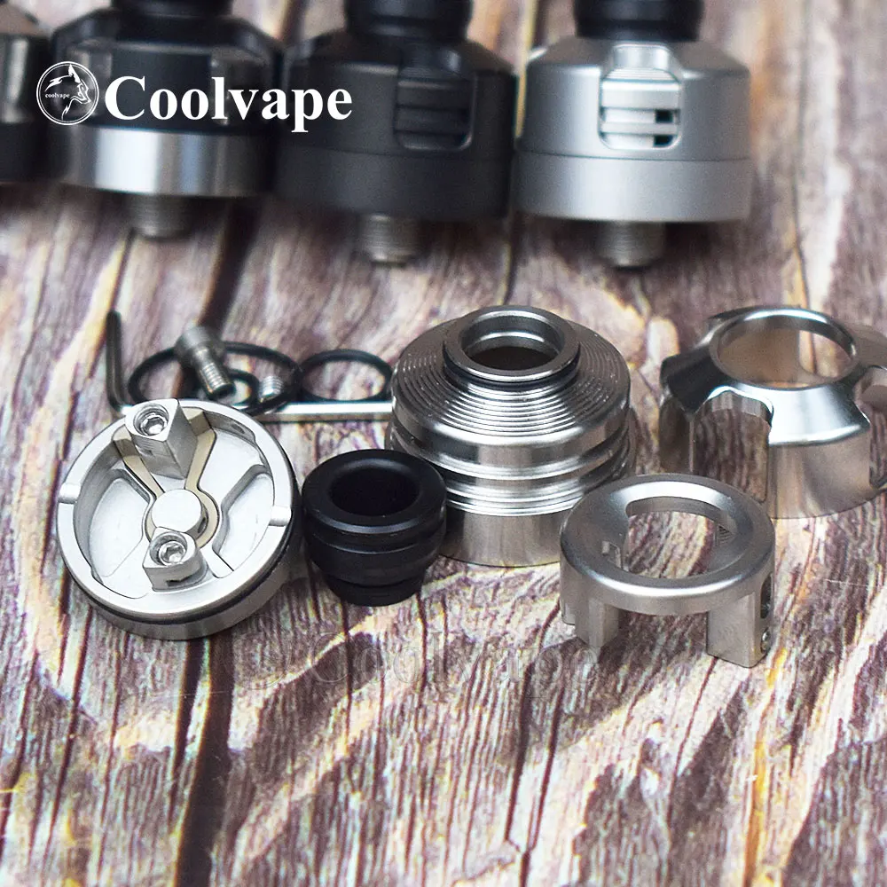 Coolvape Giáp Bản Mod Động Cơ Rda Với Bf Pin 316ss Rda Atomizer 22Mm Có Thể Thay Thế Được Luồng Không Khí Xe Tăng Đơn Phối Vs HAKU VENNA V2 Rda