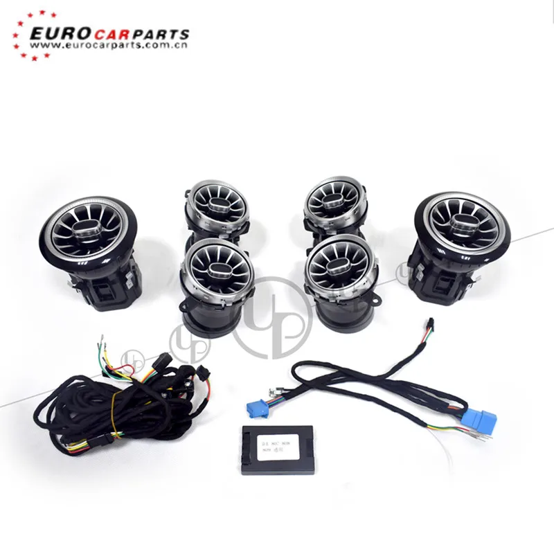 E class air conditoin cover 3D Speakers rotating tweeters fit for W213 air vent cover with 64 color with rear air vent cover