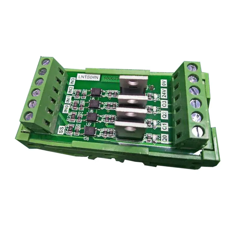 4-channel PLC Amplifier Board Input General-purpose Output PNP 3-5V 12-24V Transistor Board Optocoupler Isolation Board