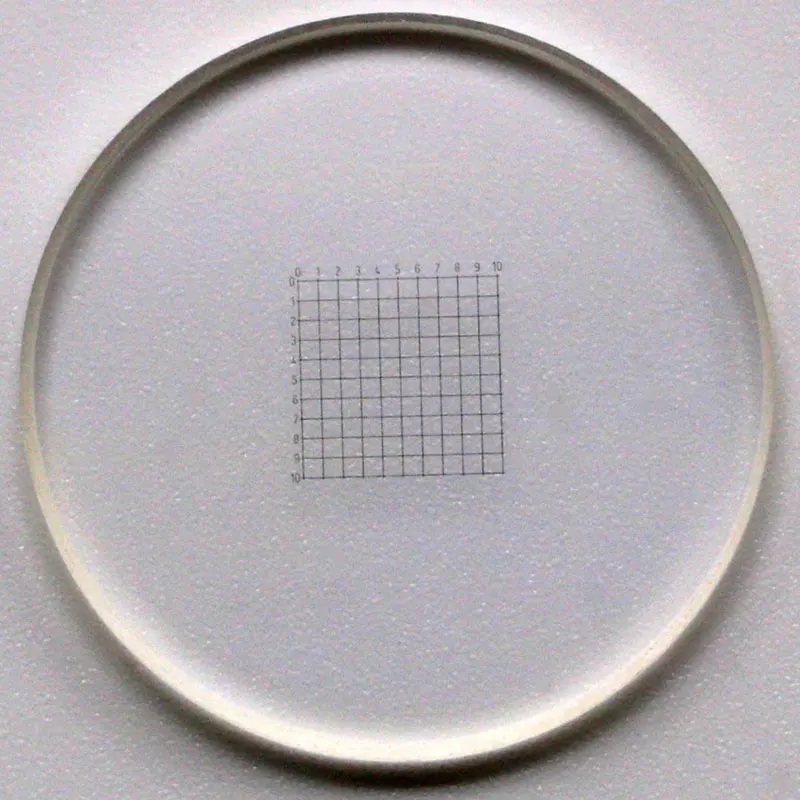 2 Stück C1-C7 Mikroskop-Kalibrierobjektträger, Retikul-Mikrometer, biologisches Messkalibrierlineal – Detail 12