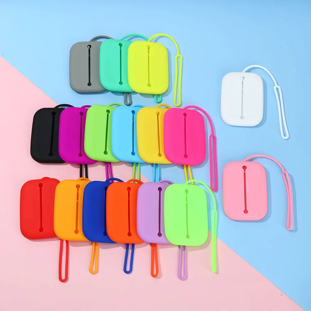 Hot New Creative gift silicone key case, multi-function drawstring silicone keychain, environmentally friendly silicone key case