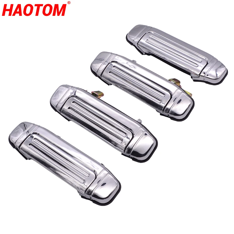 Car Outer Exterior Door Handles Chrome Silver For Mitsubishi Montero Pajero V31 V32 V33 V46 1992 1993 1994 1995 1996 1997-2000