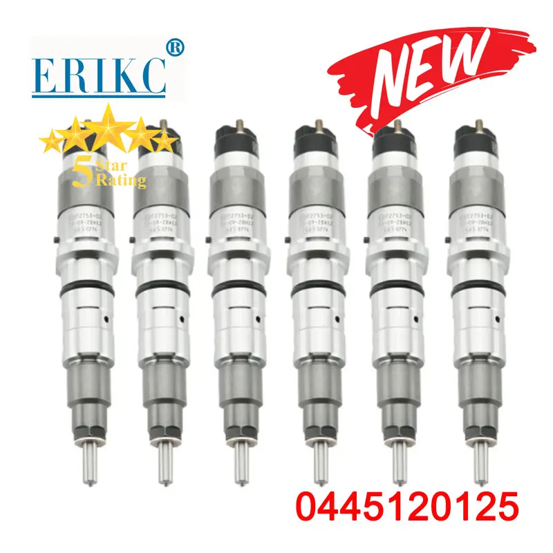 

6pcs 0 445 120 125 Injector Common Rail Diesel 0445120125 Pump Nozzle Injection 0445 120 125 for Komatsu Cummins 6754-11-3102